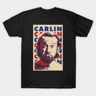 George Carlin Funny Pop Art Style T-Shirt